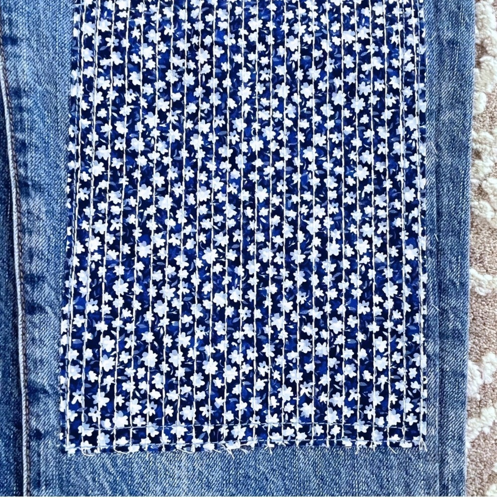 NWOT J. Crew Premium Edition Slim Boyfriend Patchwork Jean - Picture 5 of 16
